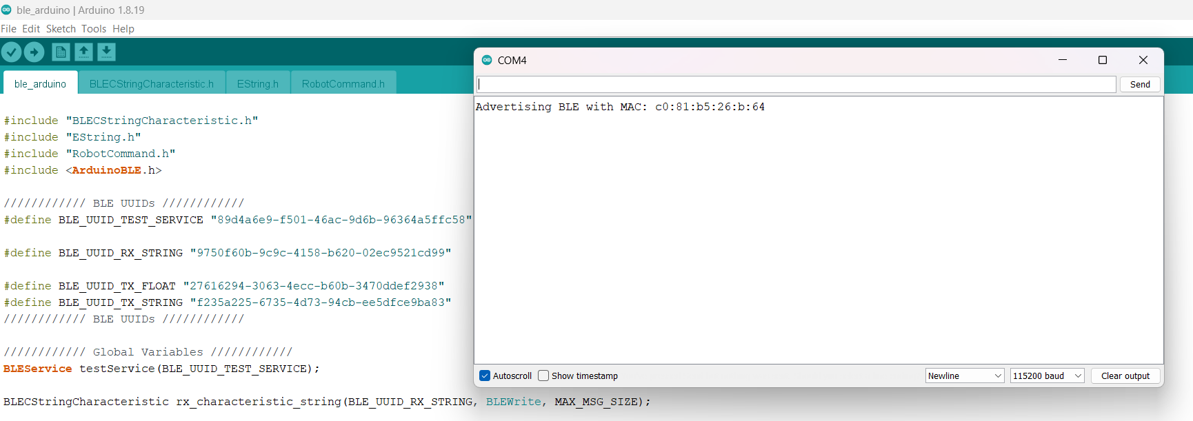 Mac address Example